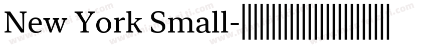 New York Small字体转换